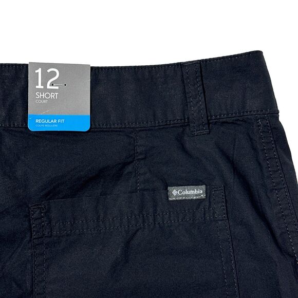 NWT $50 Columbia Women’s Black Regular Fit Shorts 5” Inseam High Waist Size 12 - Picture 7 of 10